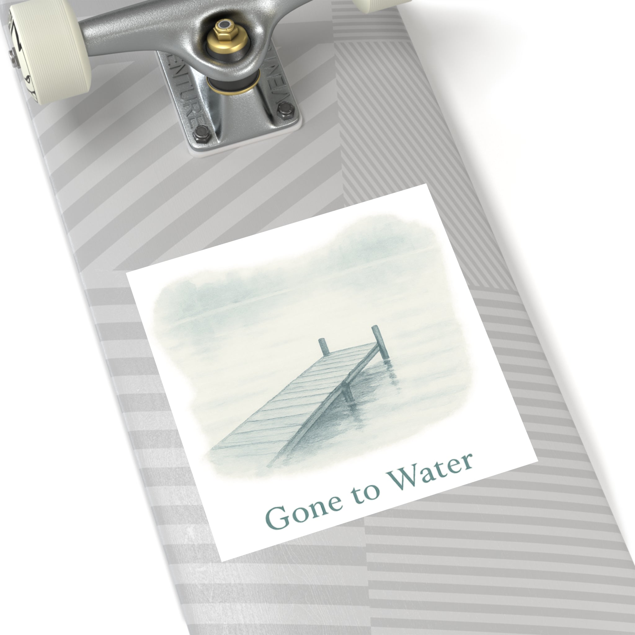 Gone to Water Square Stickers