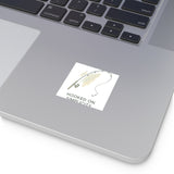 Fishing Theme Square Stickers - "Hooked on Simplicity"