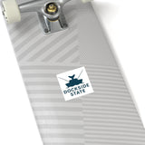 Dockside State Outdoor Square Stickers - Nautical Fishing Decor