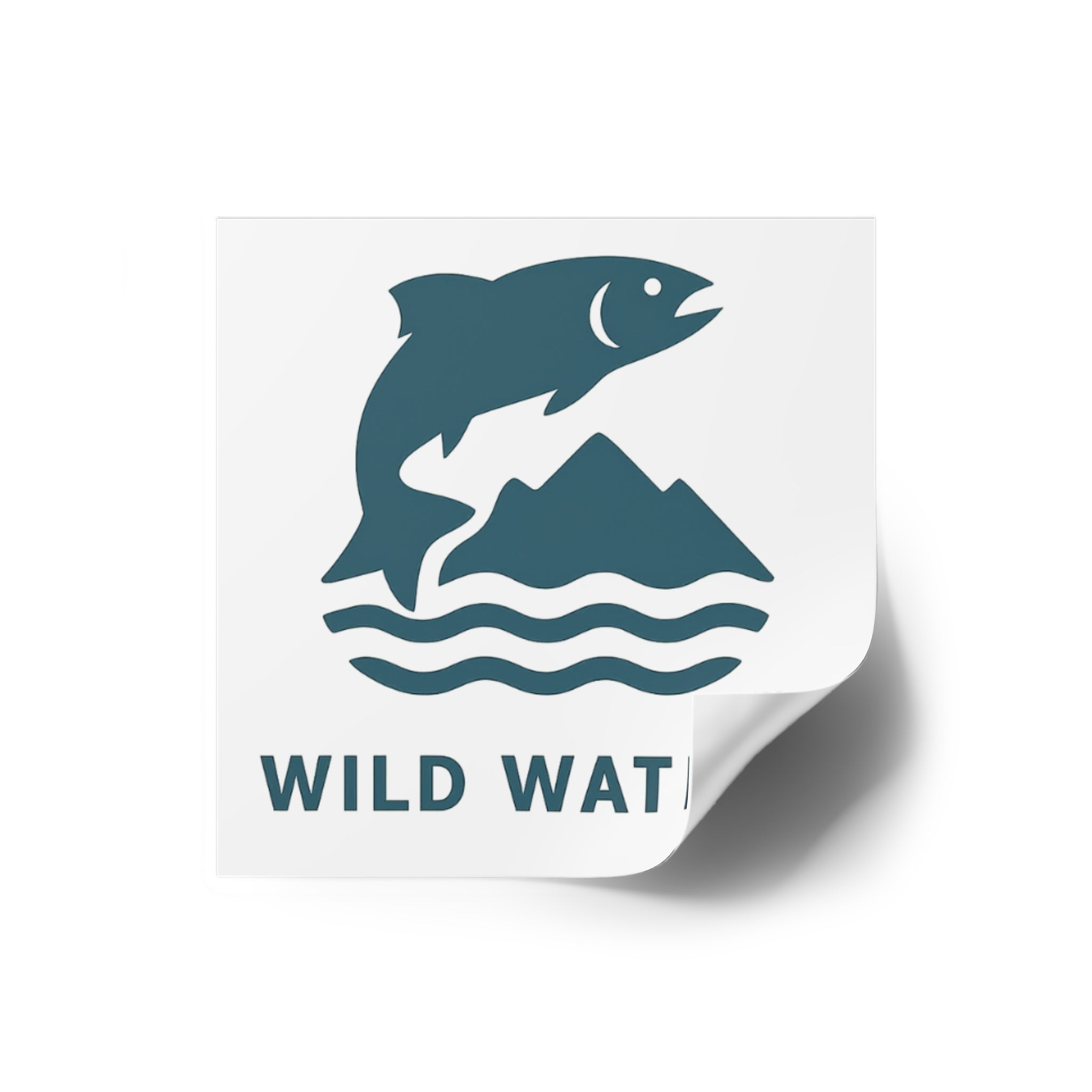 Wild Waters Outdoor Square Stickers