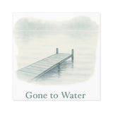 Gone to Water Square Stickers