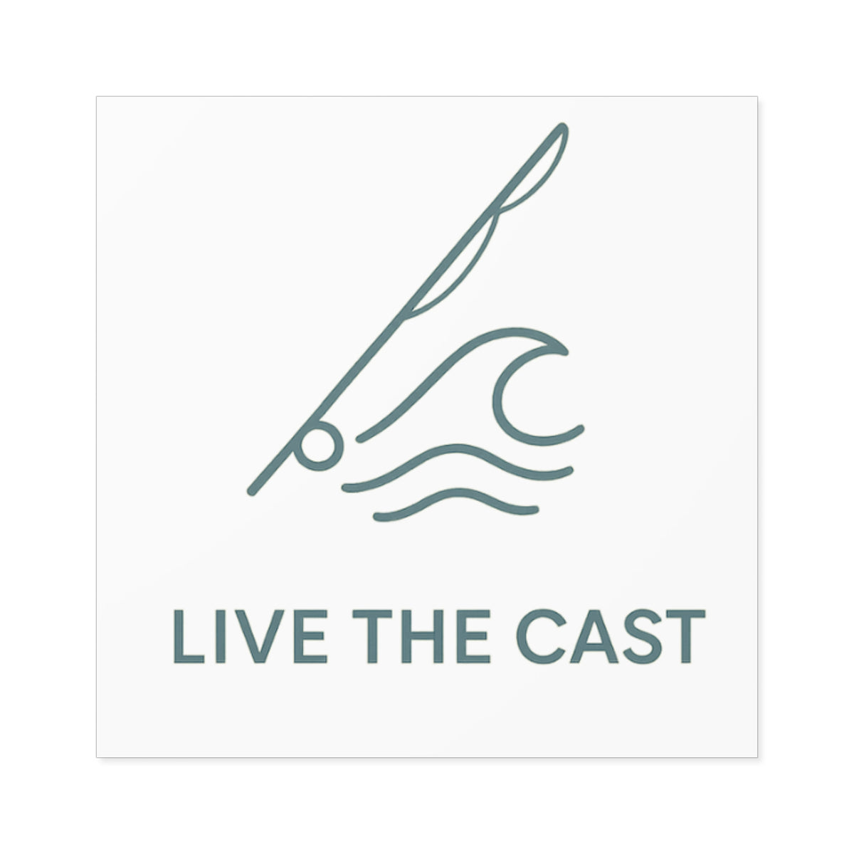 Live the Cast Fishing Stickers