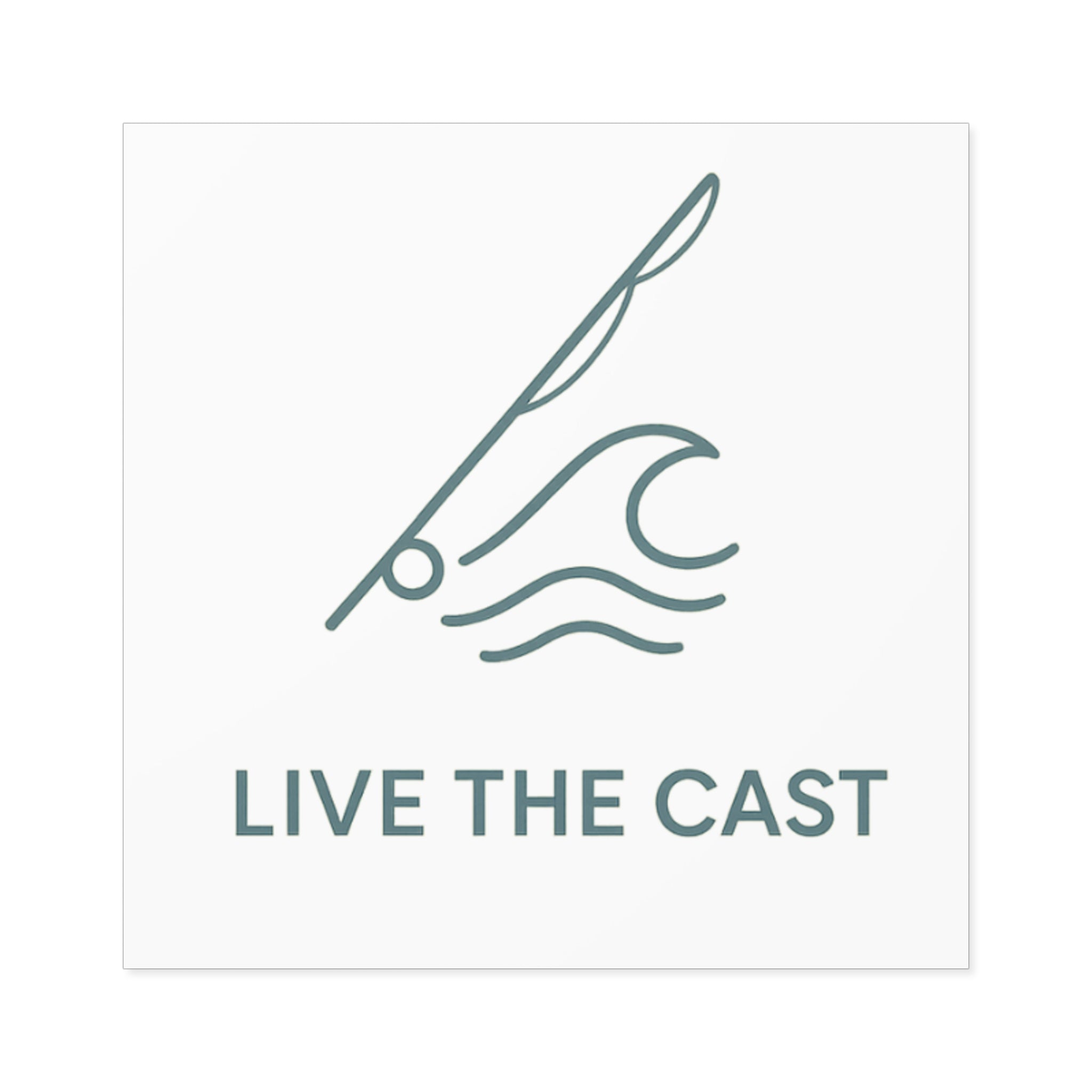 Live the Cast Fishing Stickers