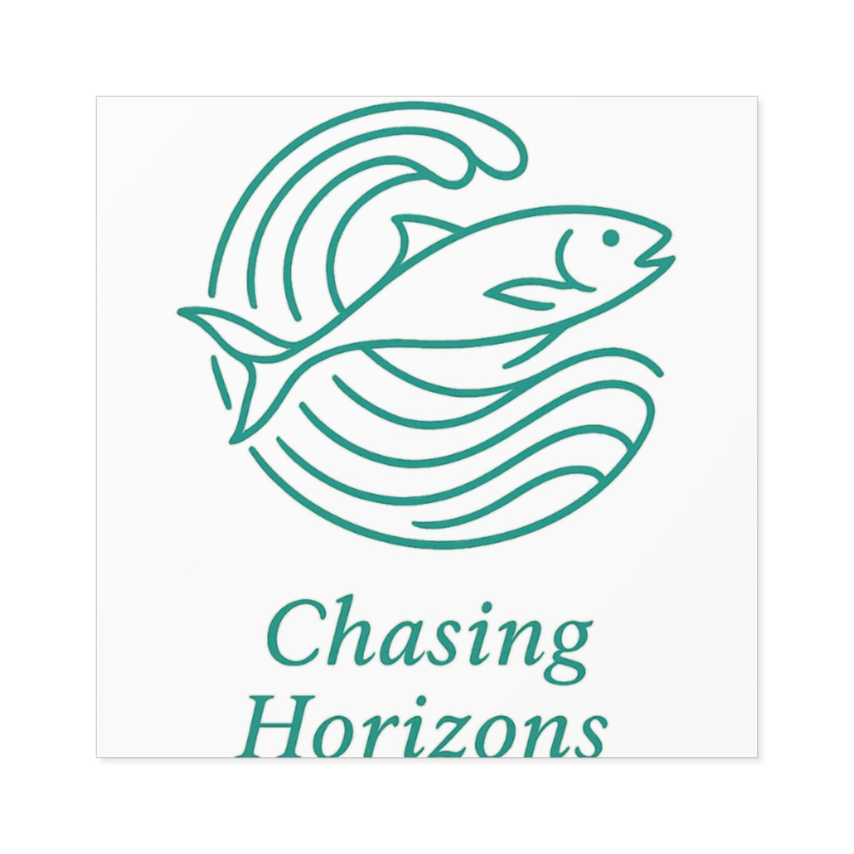 Chasing Horizons Fishing Stickers