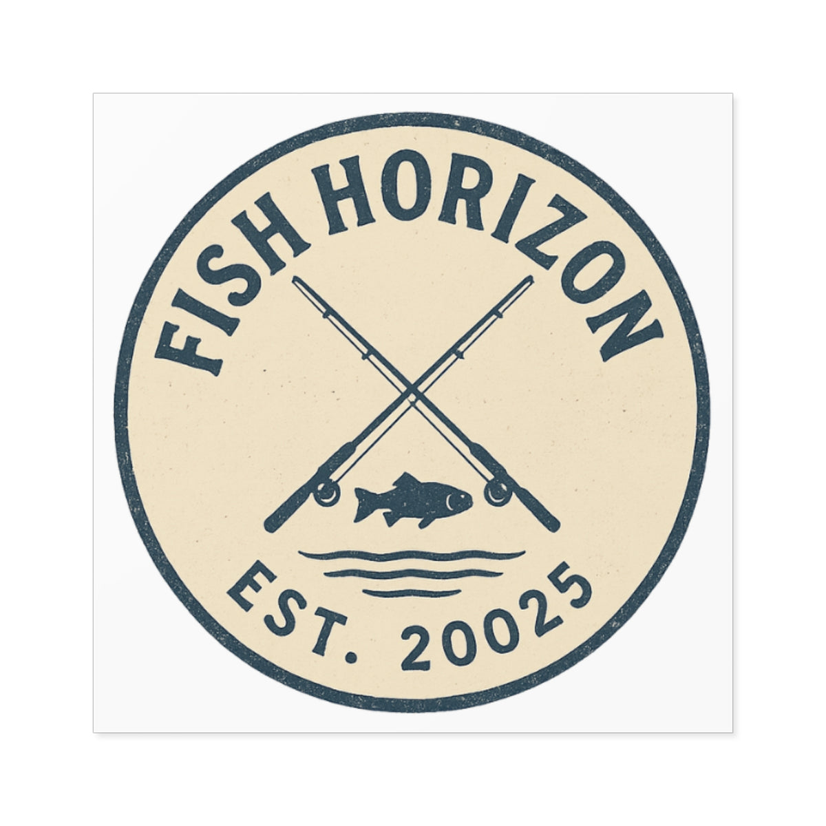 Fish Horizon Square Stickers