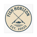 Fish Horizon Square Stickers