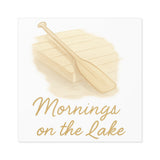 Mornings on the Lake Square Stickers