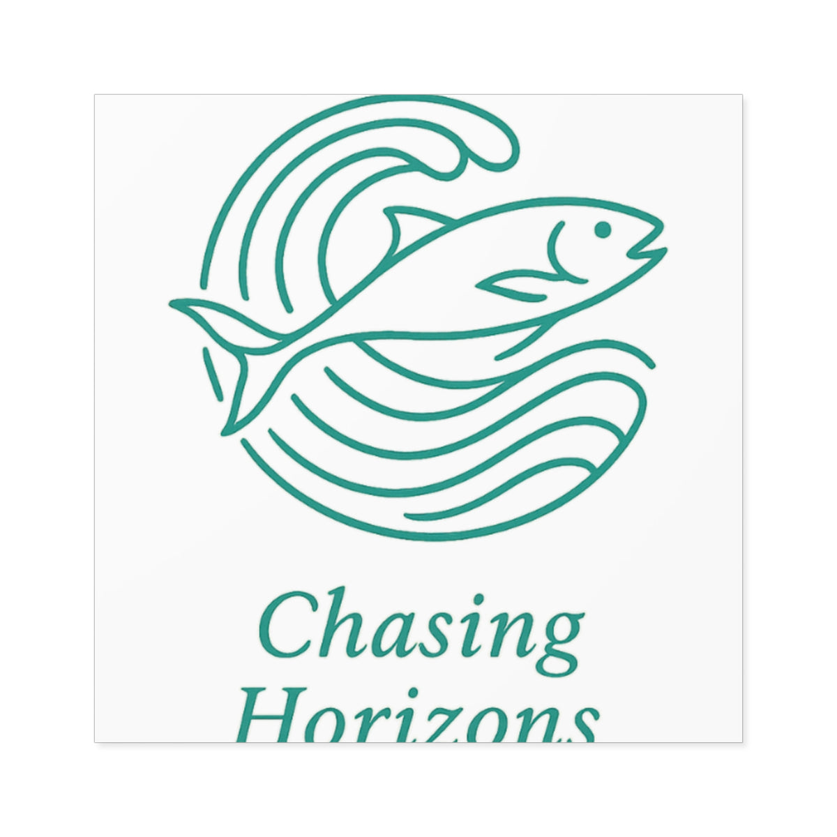 Chasing Horizons Fishing Stickers