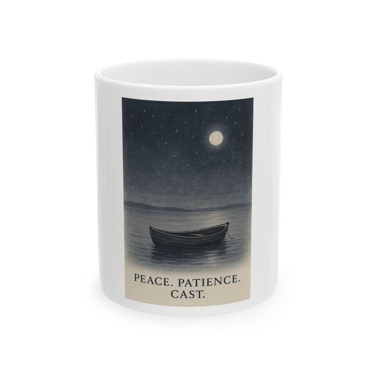 Peace Patience Cast Ceramic Mug