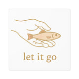 Let It Go Square Stickers