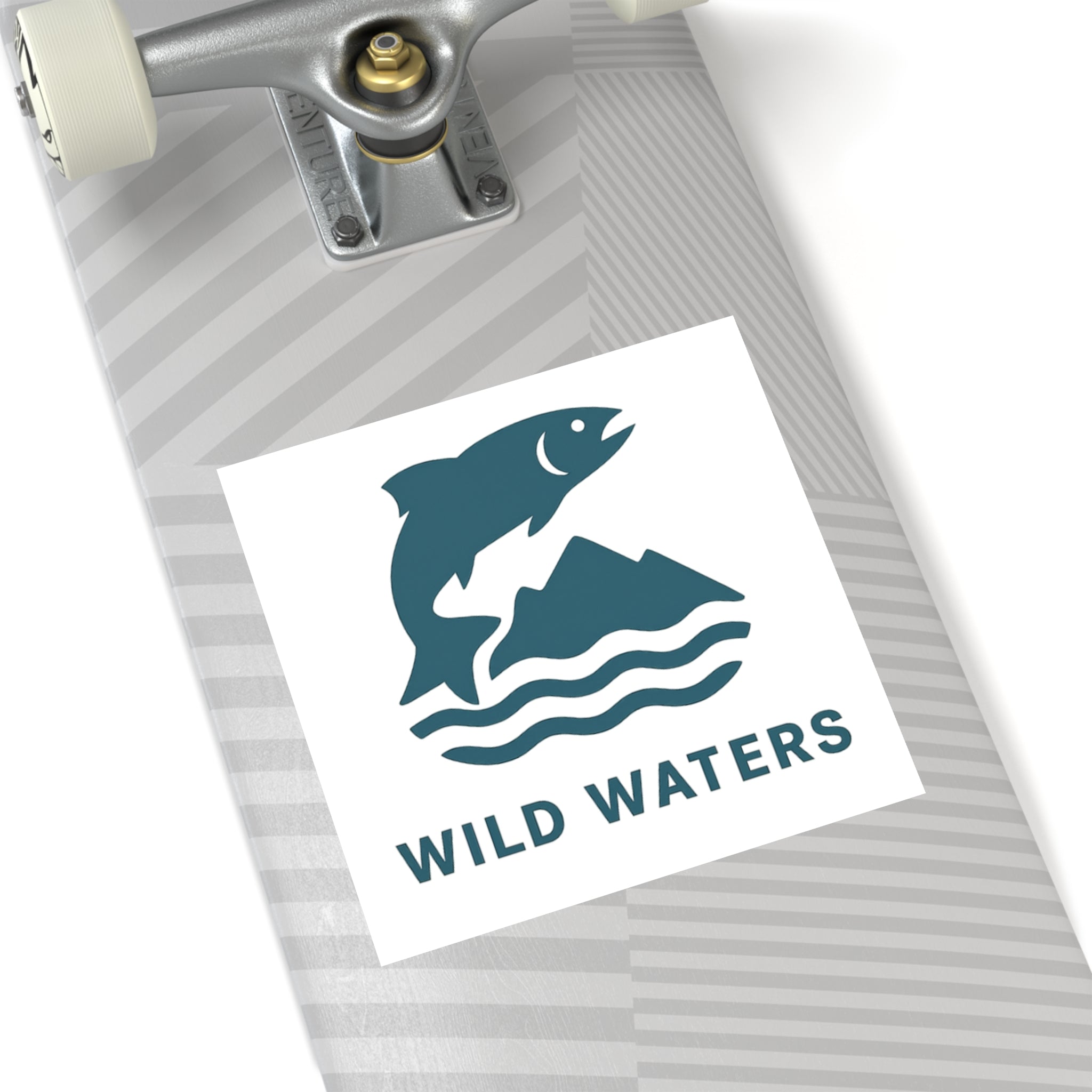 Wild Waters Outdoor Square Stickers