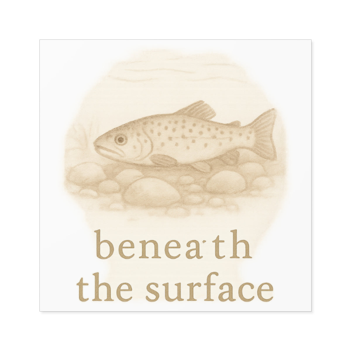 Beneath the Surface Fish Stickers