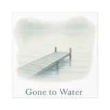 Gone to Water Square Stickers