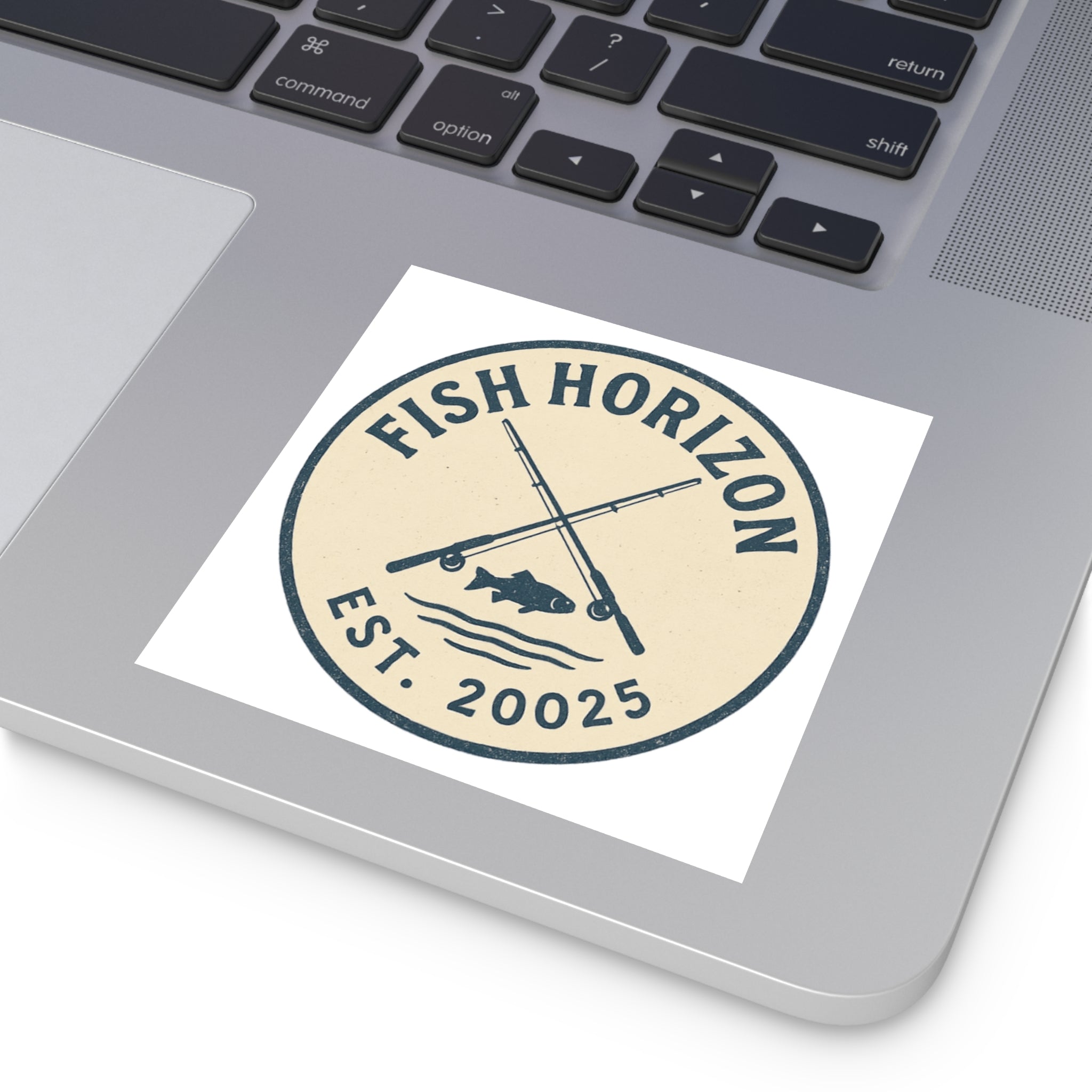 Fish Horizon Square Stickers