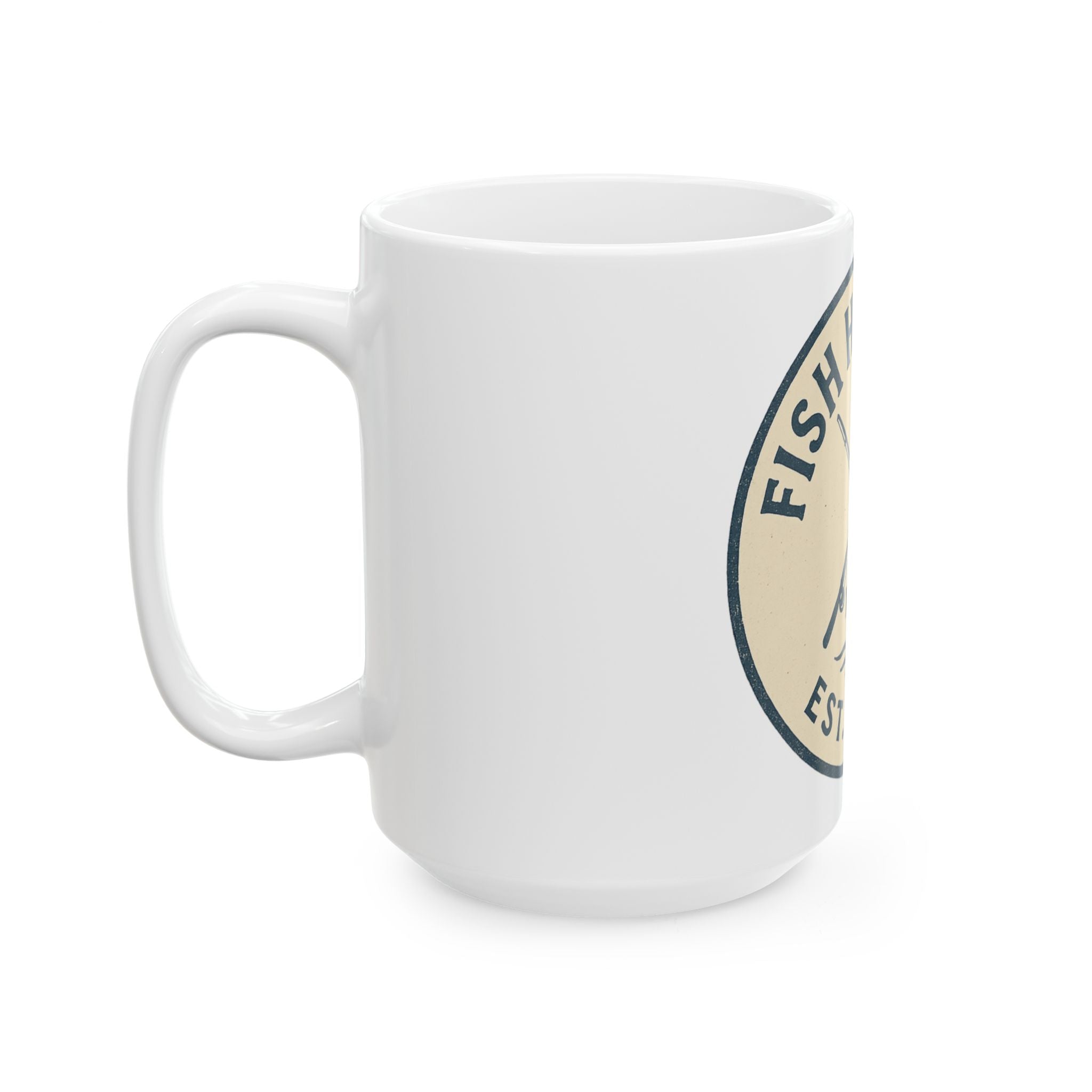 Fishing-Themed Ceramic Mug