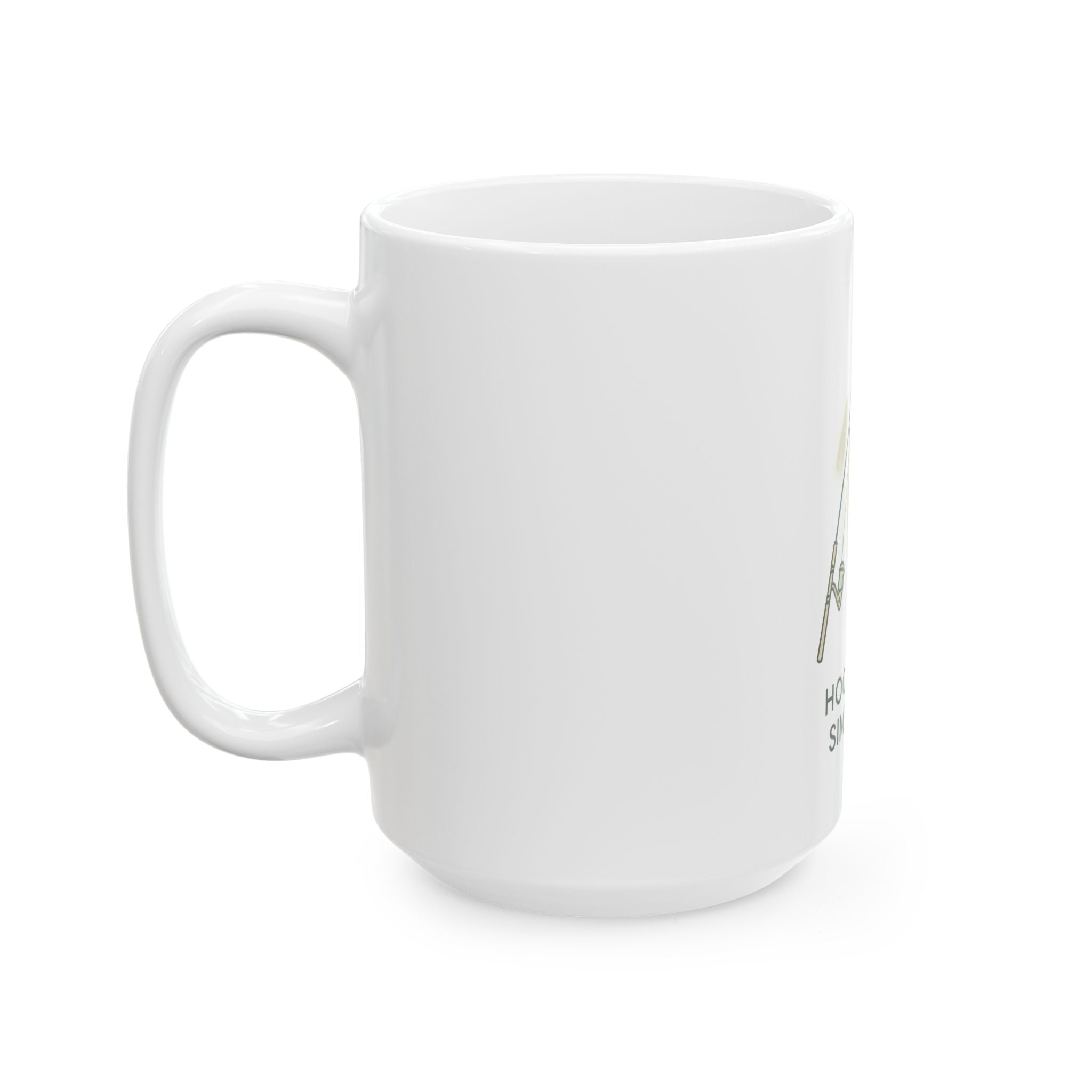 Fishing-Themed Ceramic Mug