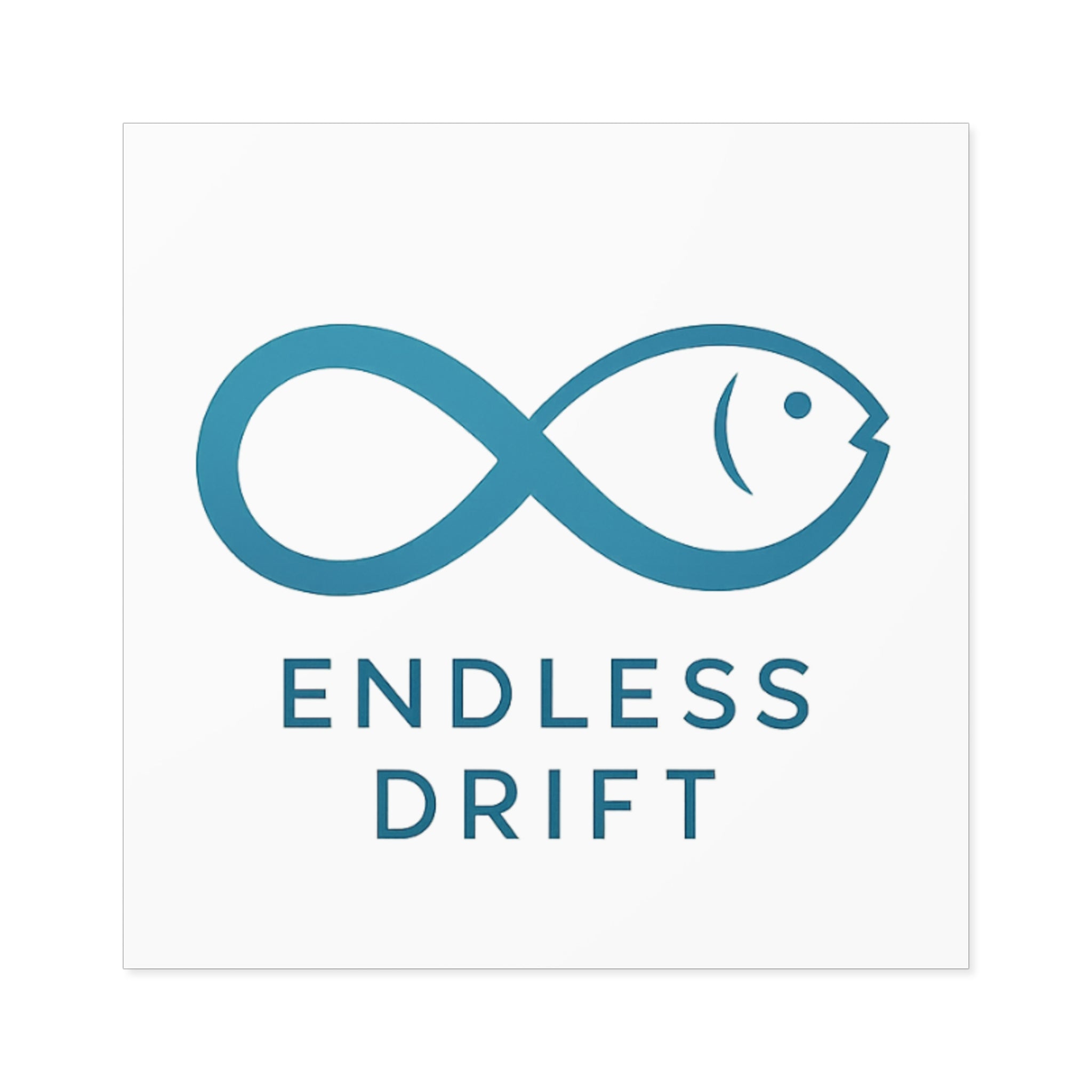 Endless Drift Square Stickers