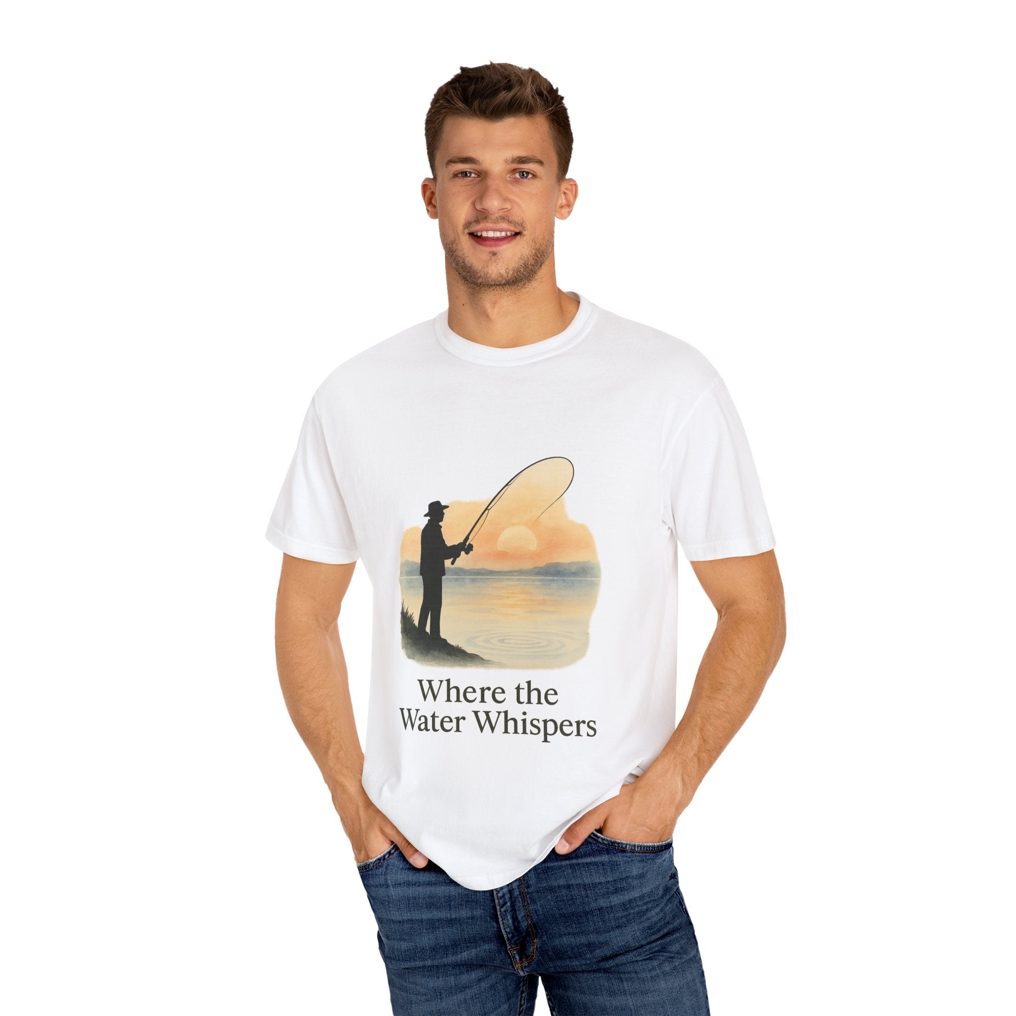 Where the Water Whispers Unisex Fishing T-Shirt
