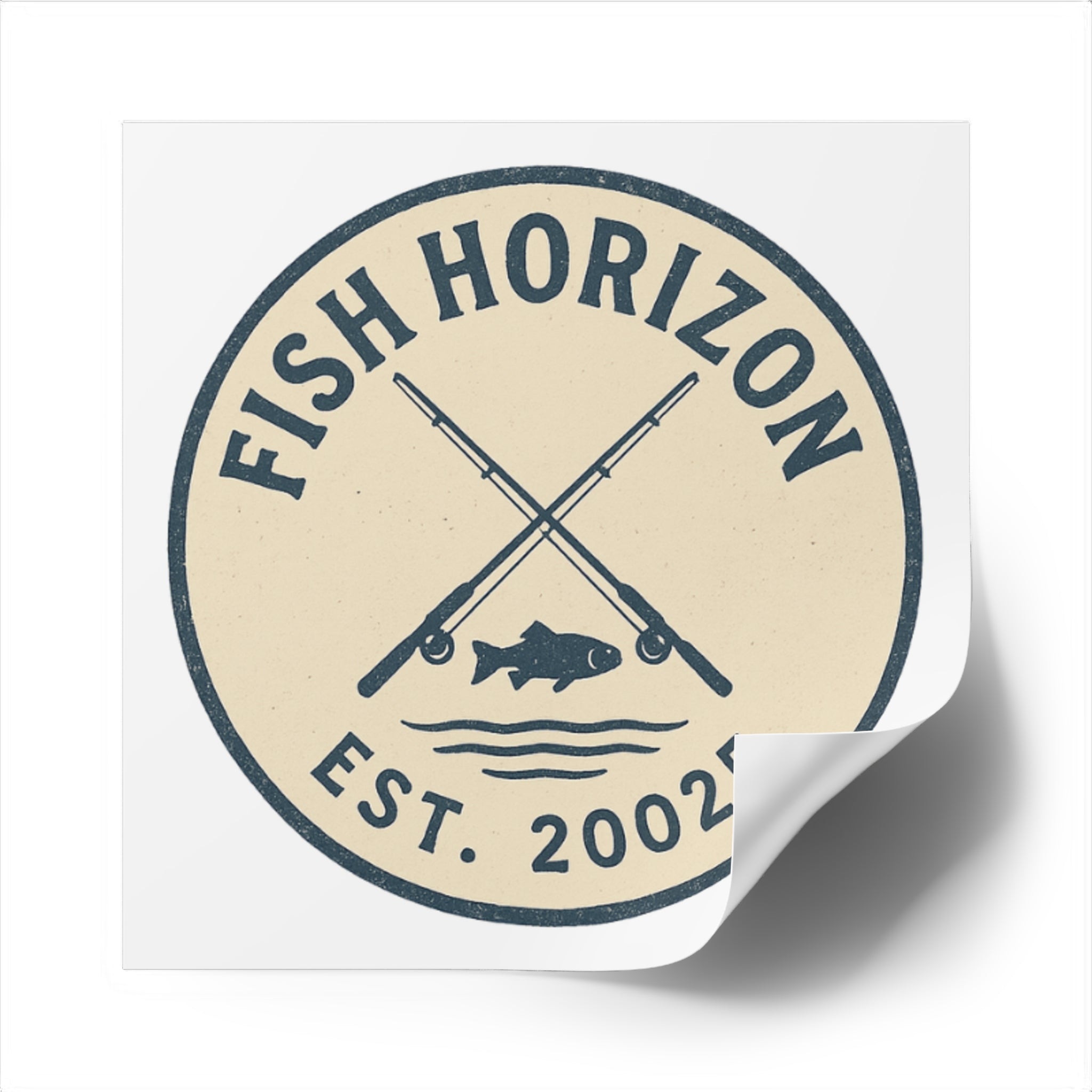 Fish Horizon Square Stickers