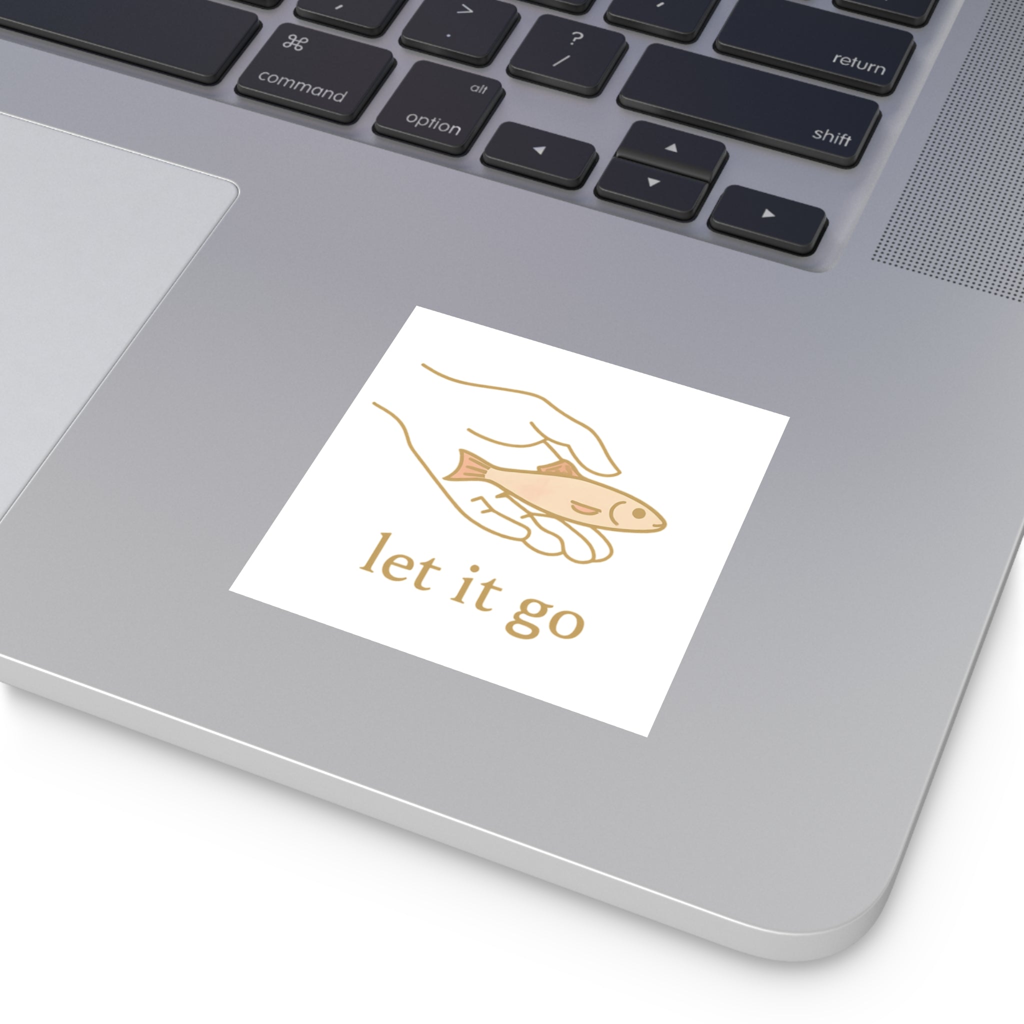 Let It Go Square Stickers
