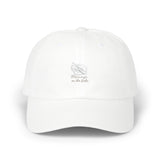 'Mornings on the Lake' Embroidered White Hat