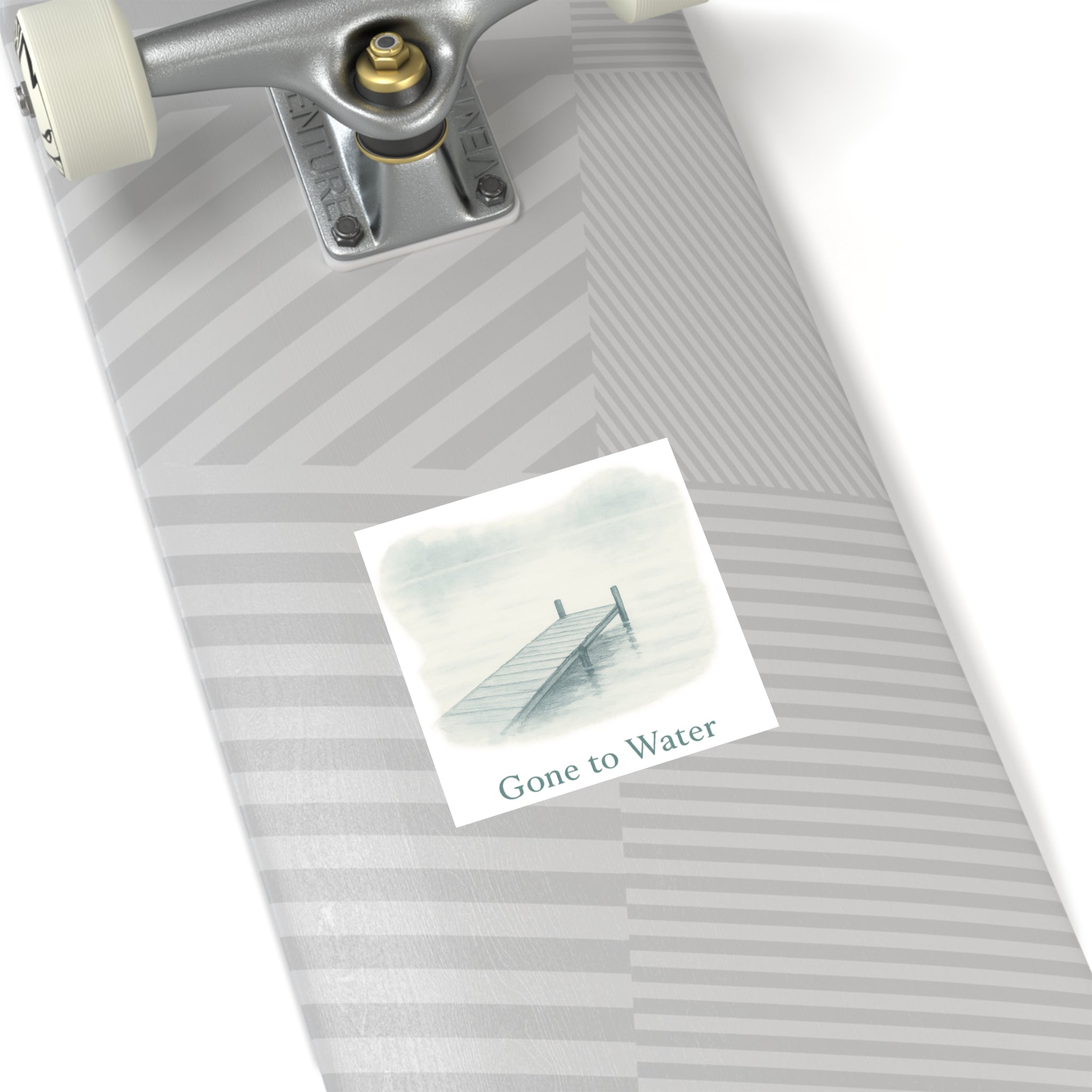 Gone to Water Square Stickers