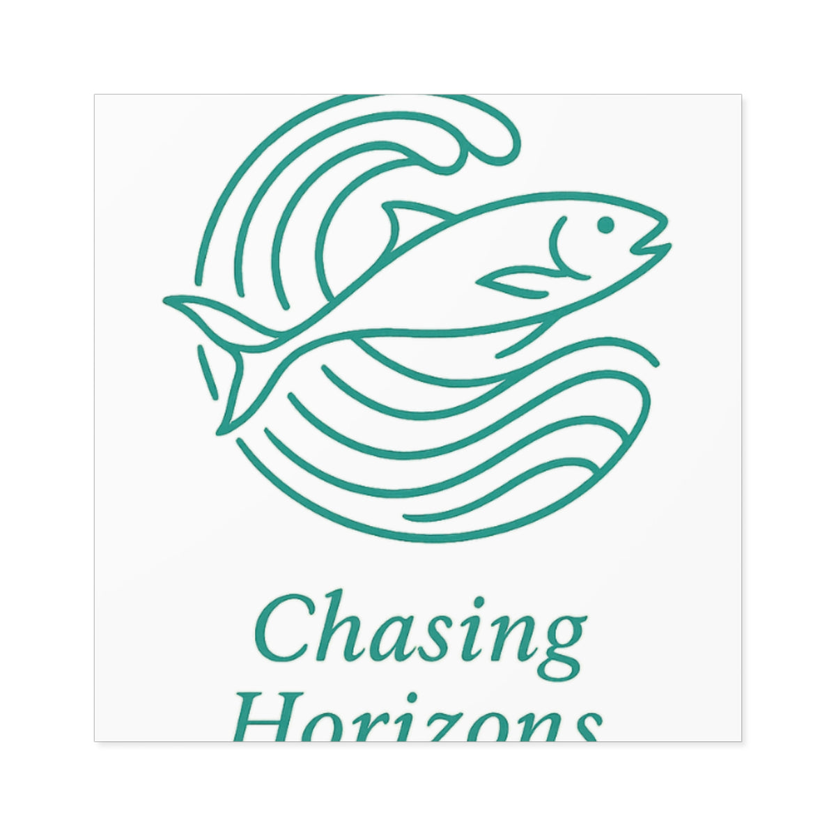 Chasing Horizons Fishing Stickers