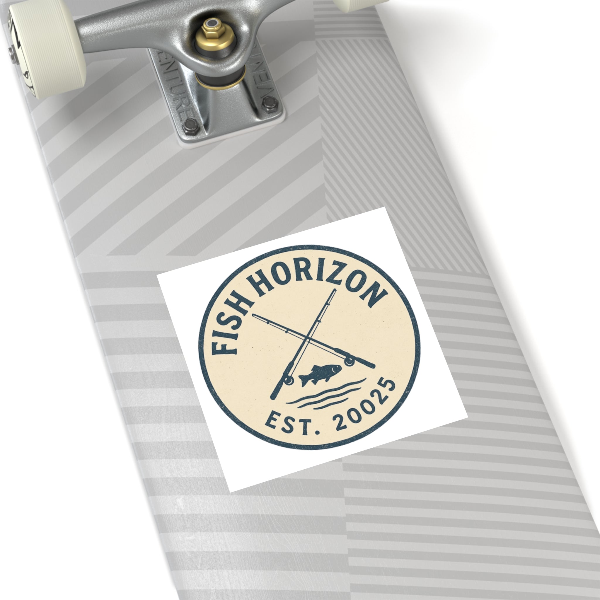 Fish Horizon Square Stickers