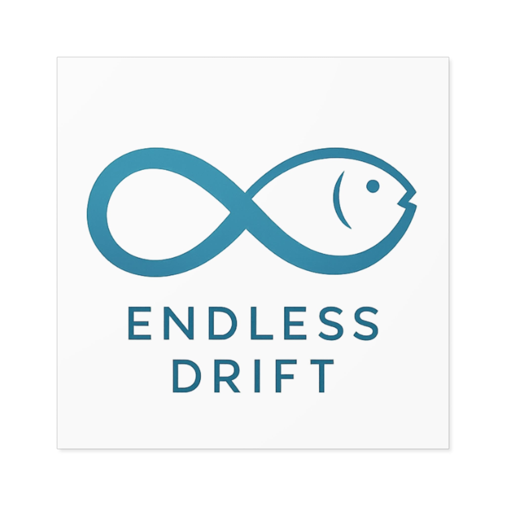 Endless Drift Square Stickers