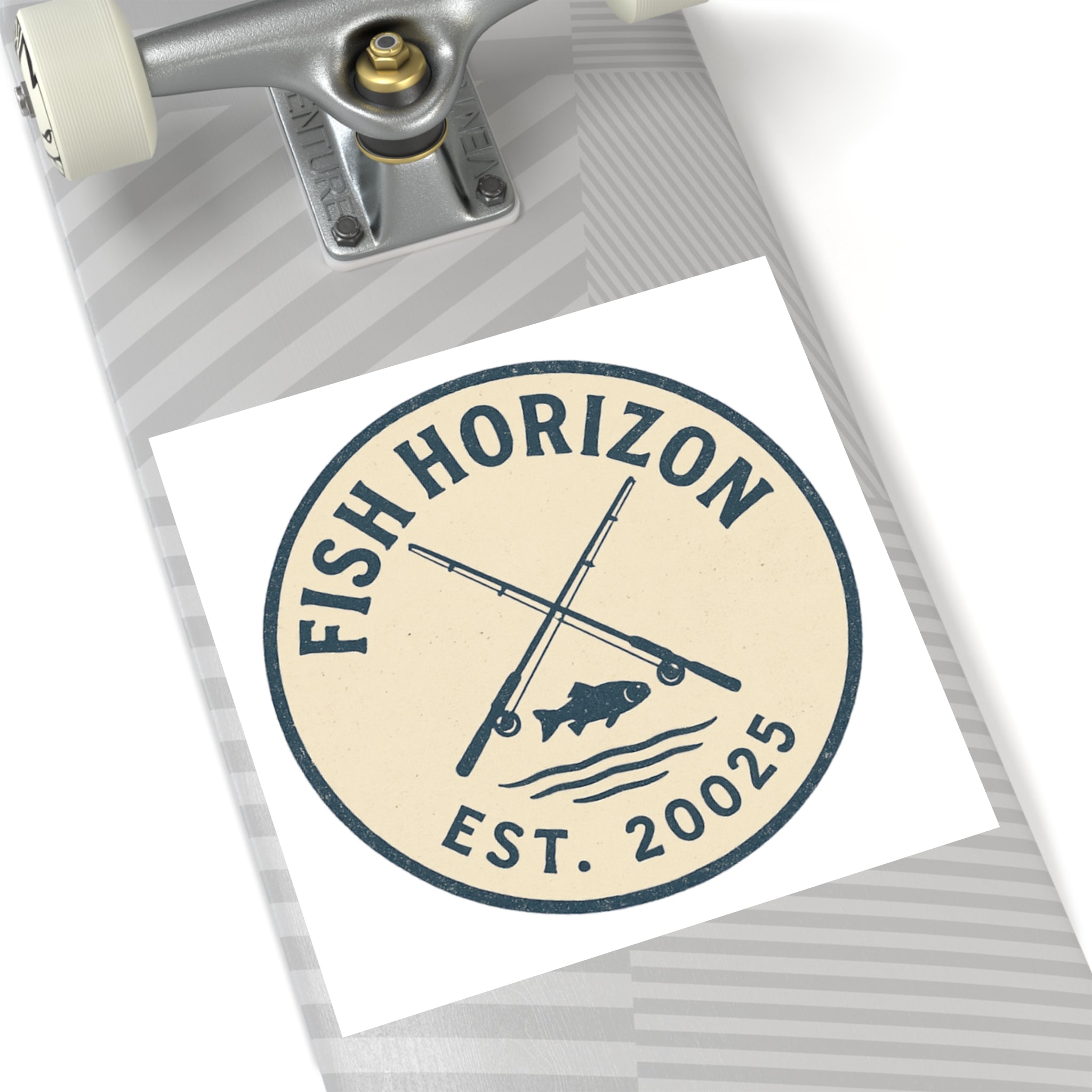 Fish Horizon Square Stickers