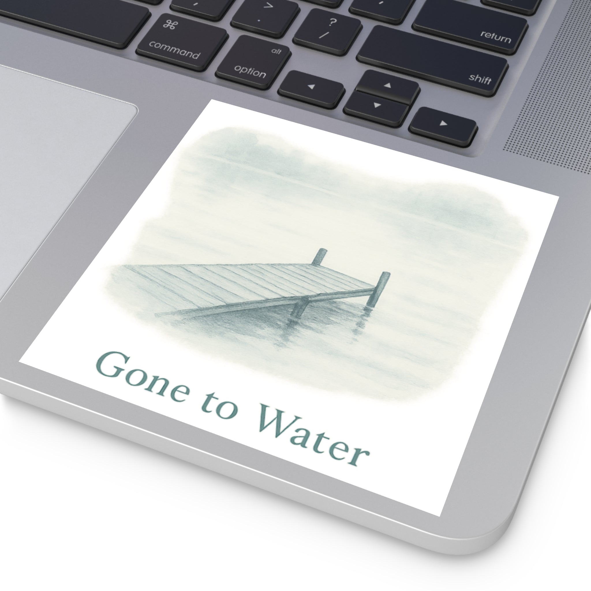 Gone to Water Square Stickers
