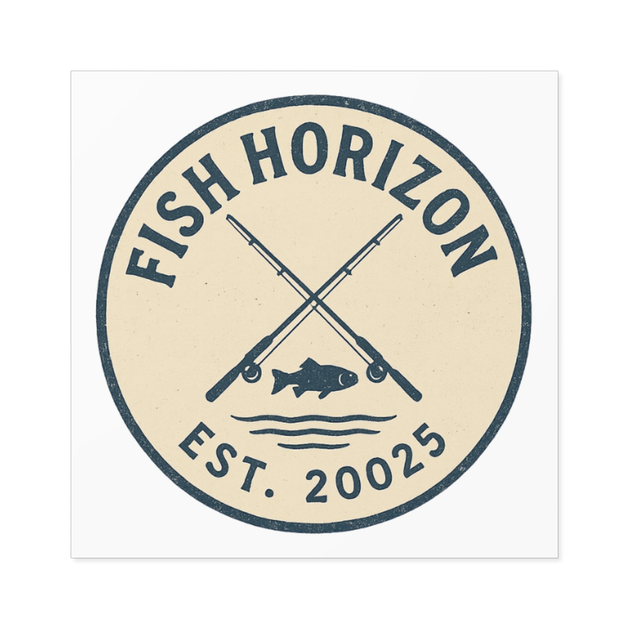 Fish Horizon Square Stickers