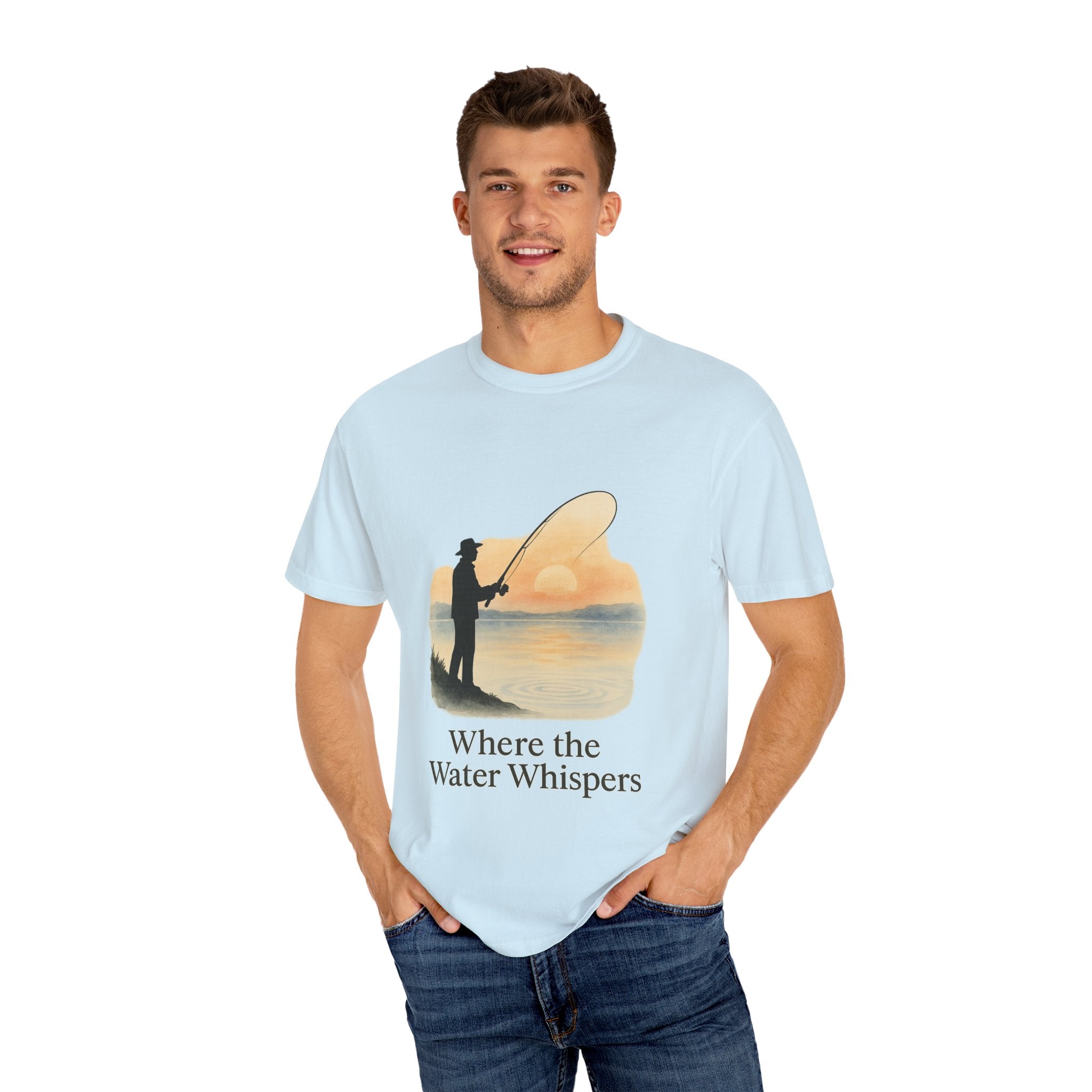 Where the Water Whispers Unisex Fishing T-Shirt