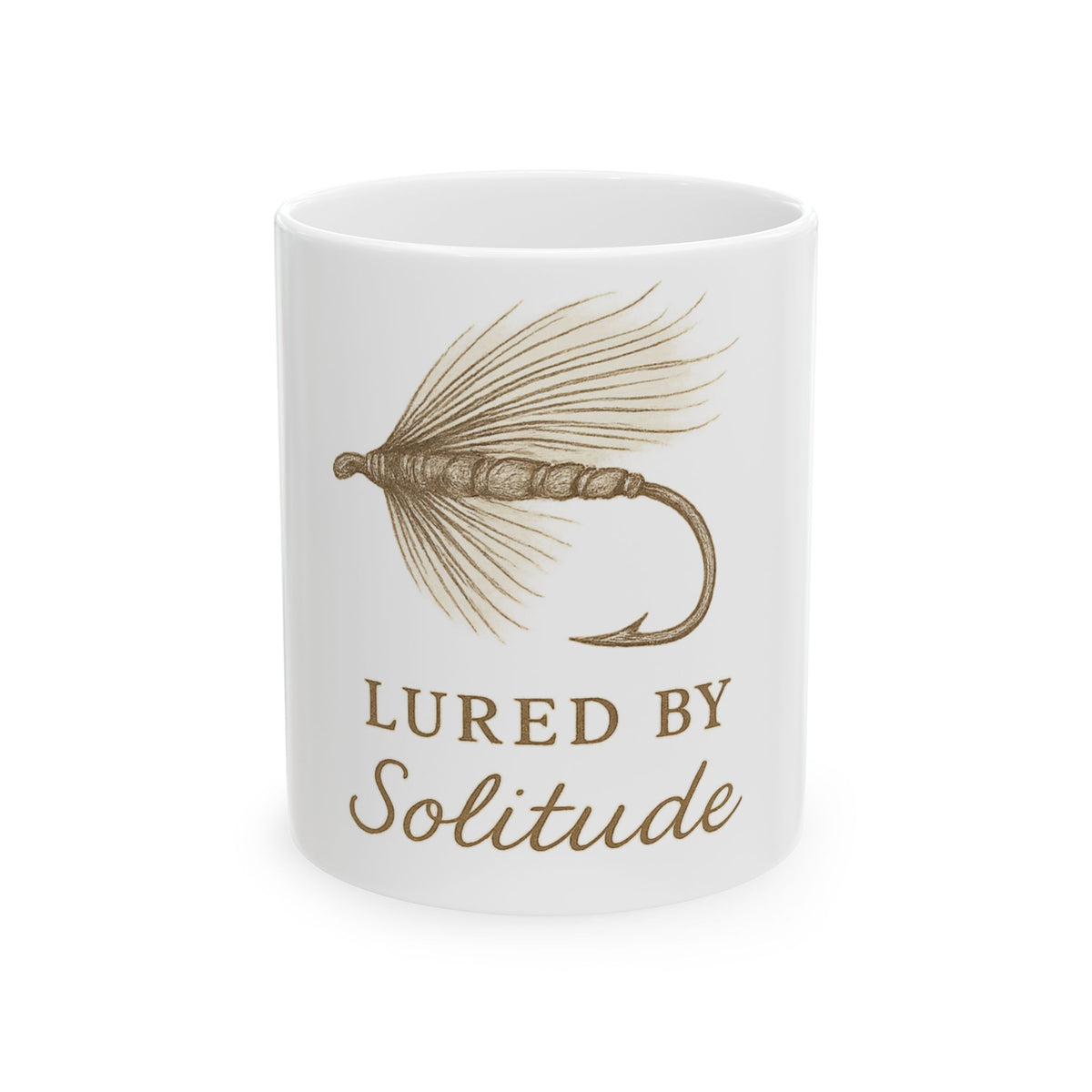 Lured by Solitude Fishing Mug