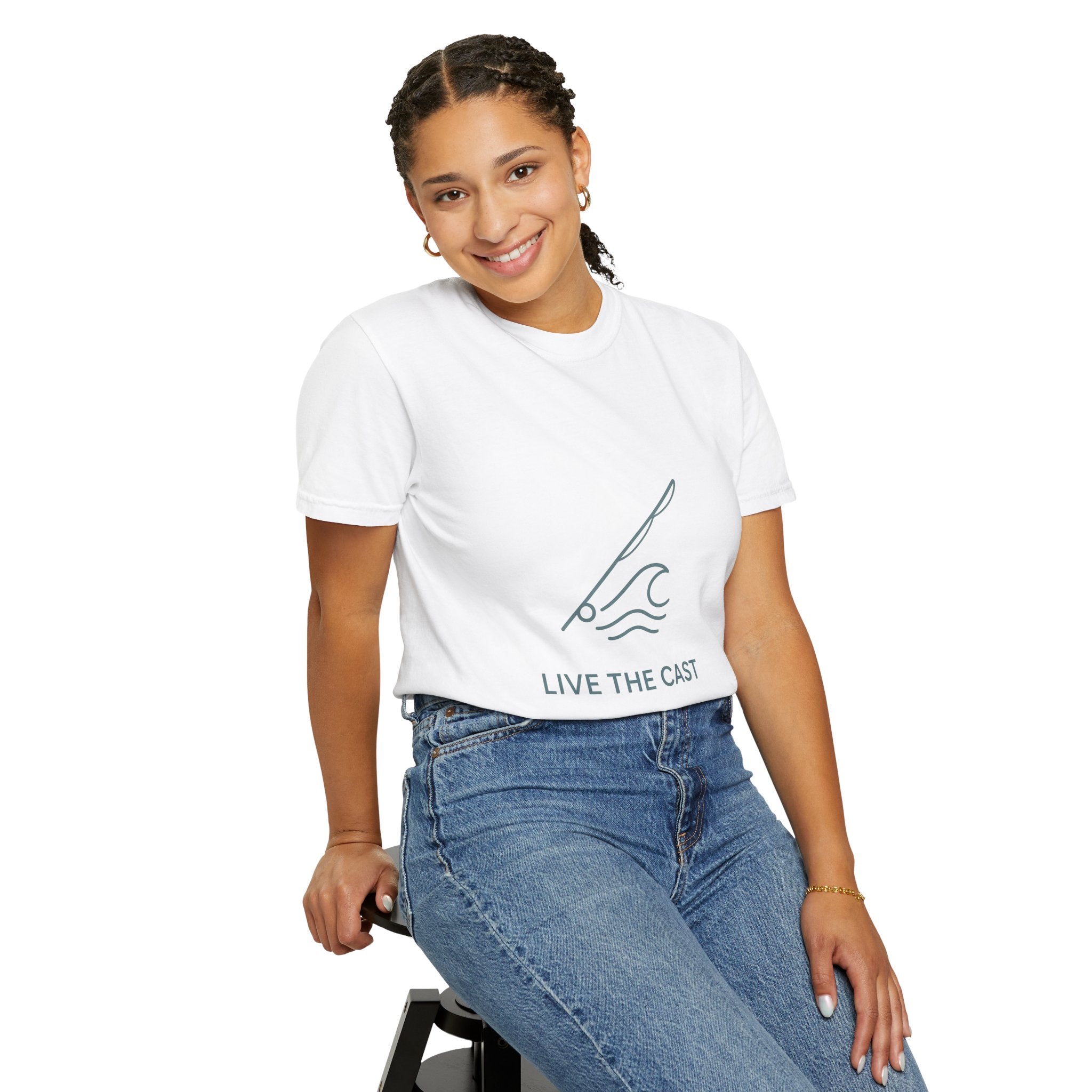 Live The Cast Unisex Garment-Dyed Fishing T-Shirt