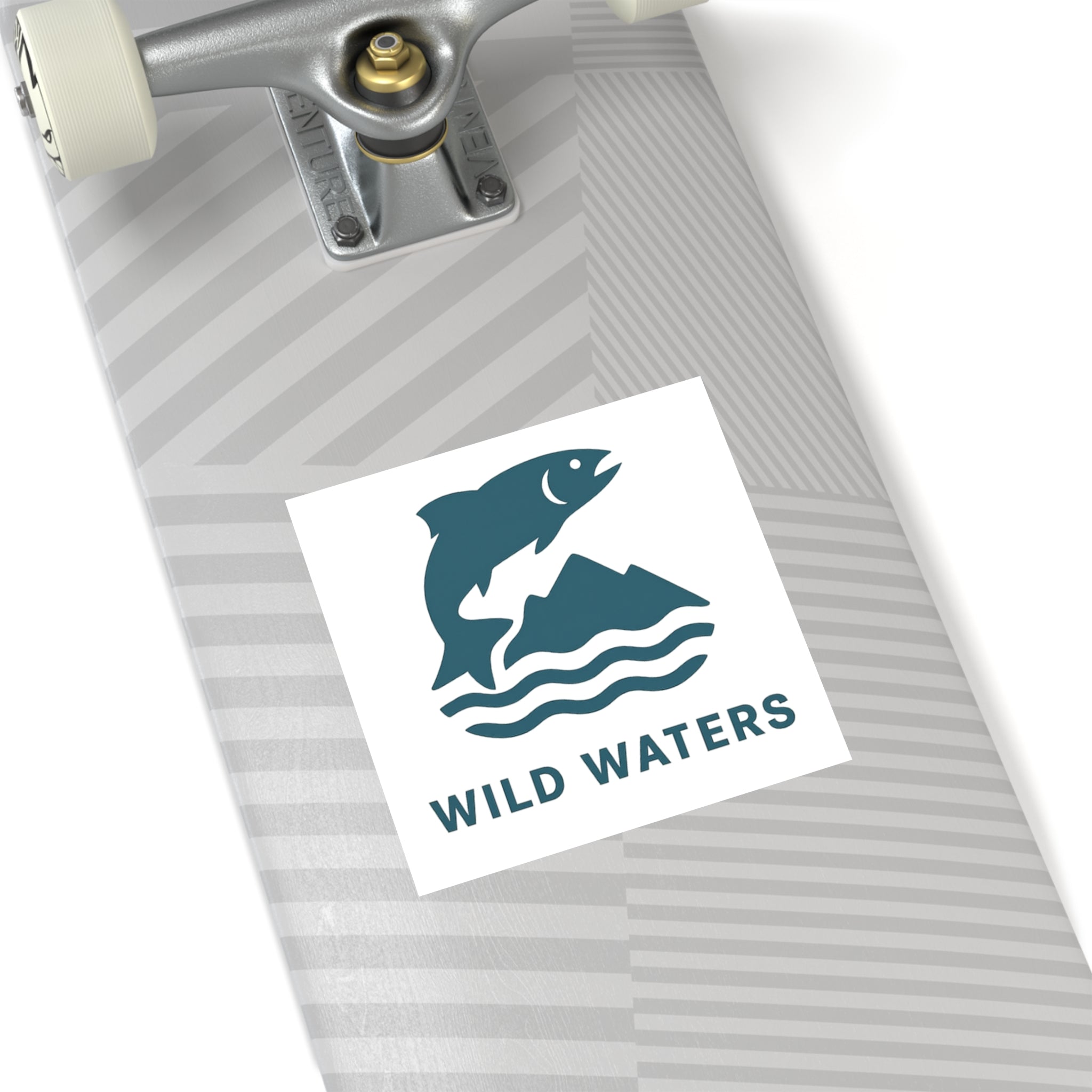 Wild Waters Outdoor Square Stickers