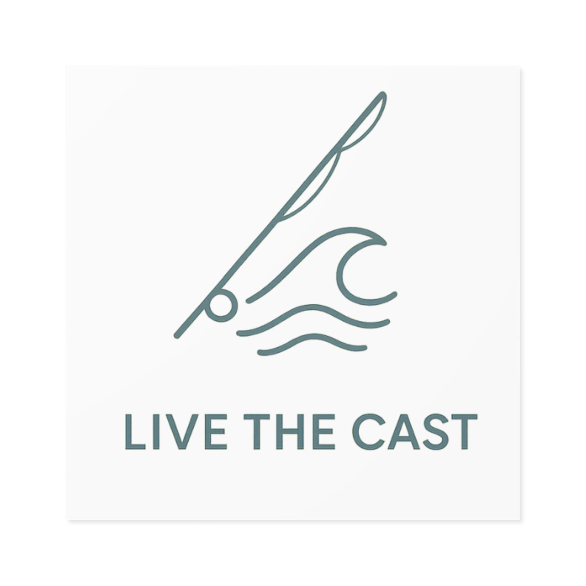 Live the Cast Fishing Stickers