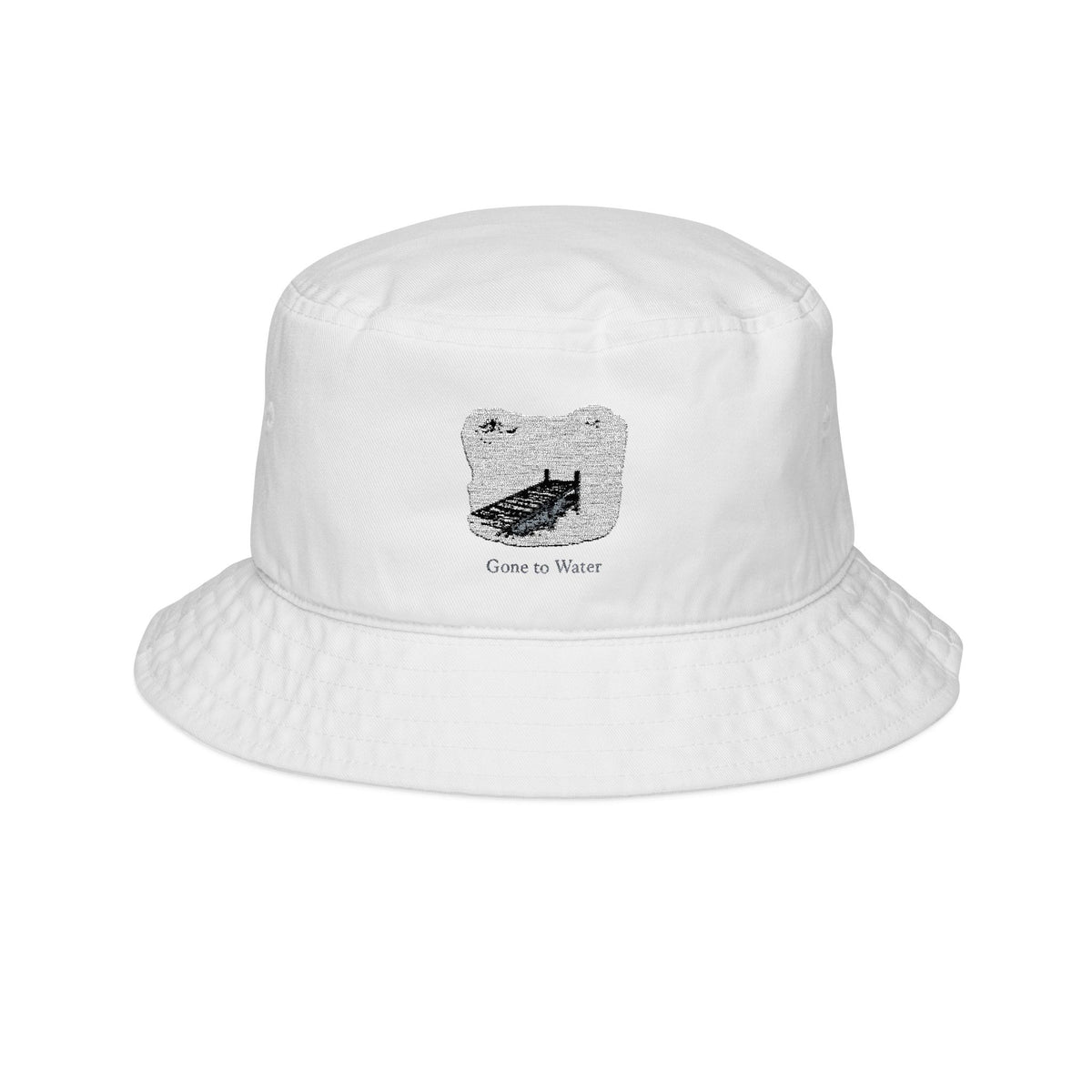 Gone to Water Embroidered Bucket Hat - Perfect Summer Accessory
