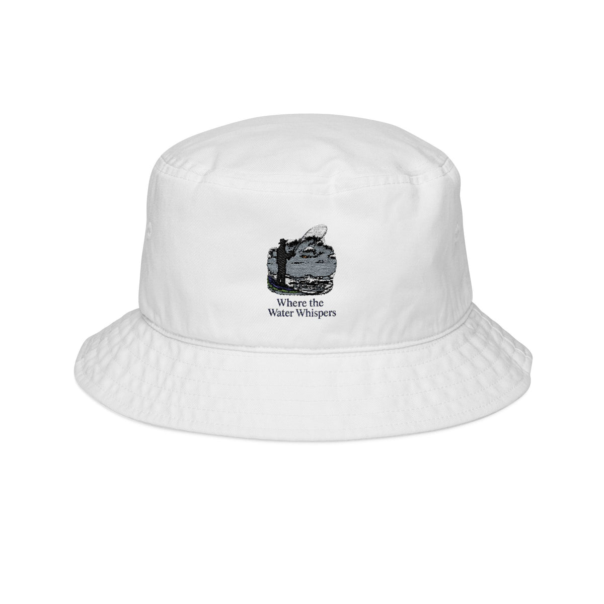 Embroidered Bucket Hat - "Where the Water Whispers"