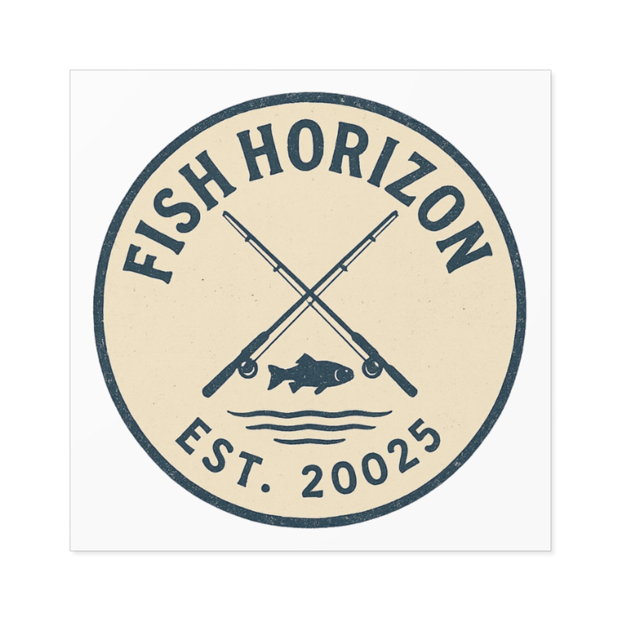 Fish Horizon Square Stickers