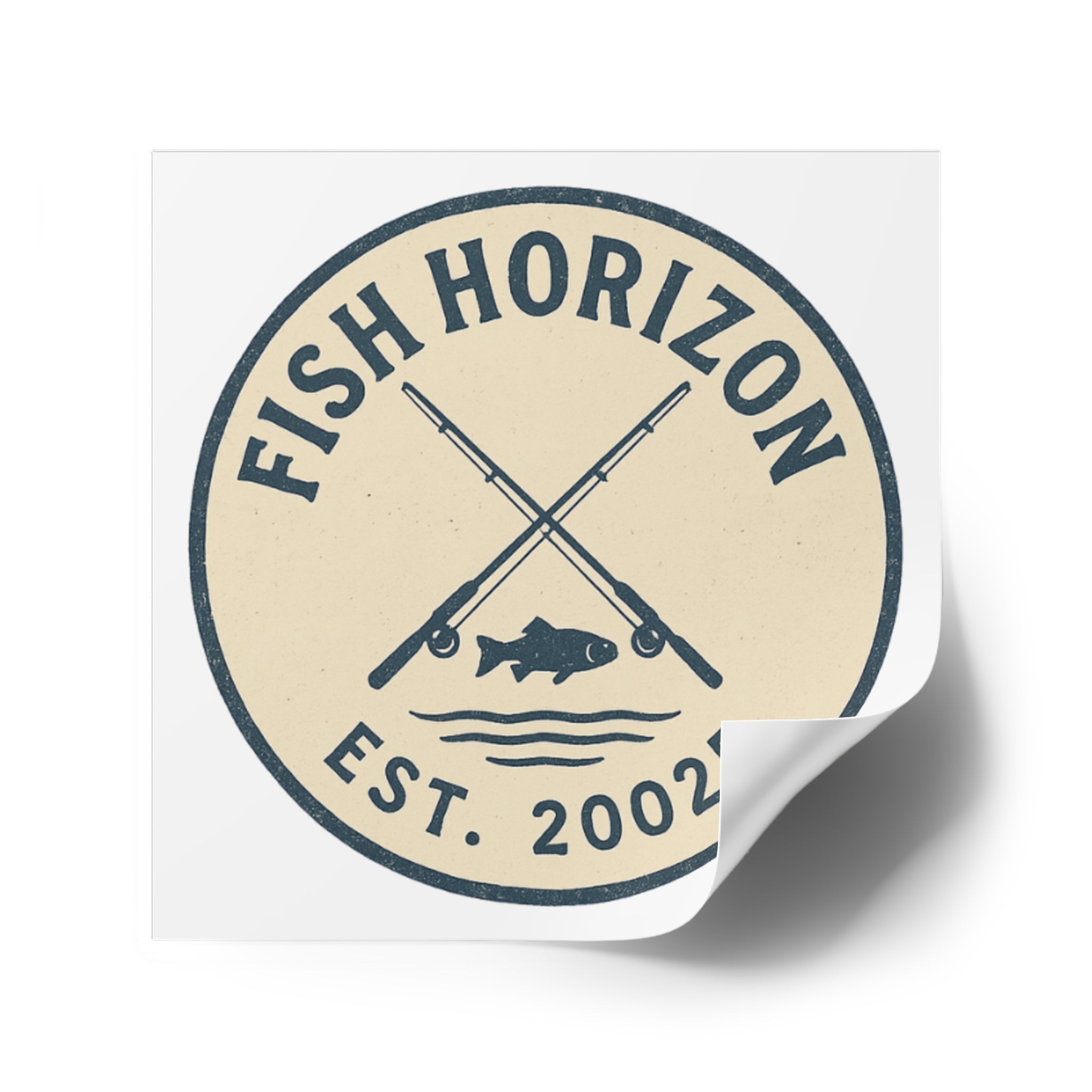 Fish Horizon Square Stickers