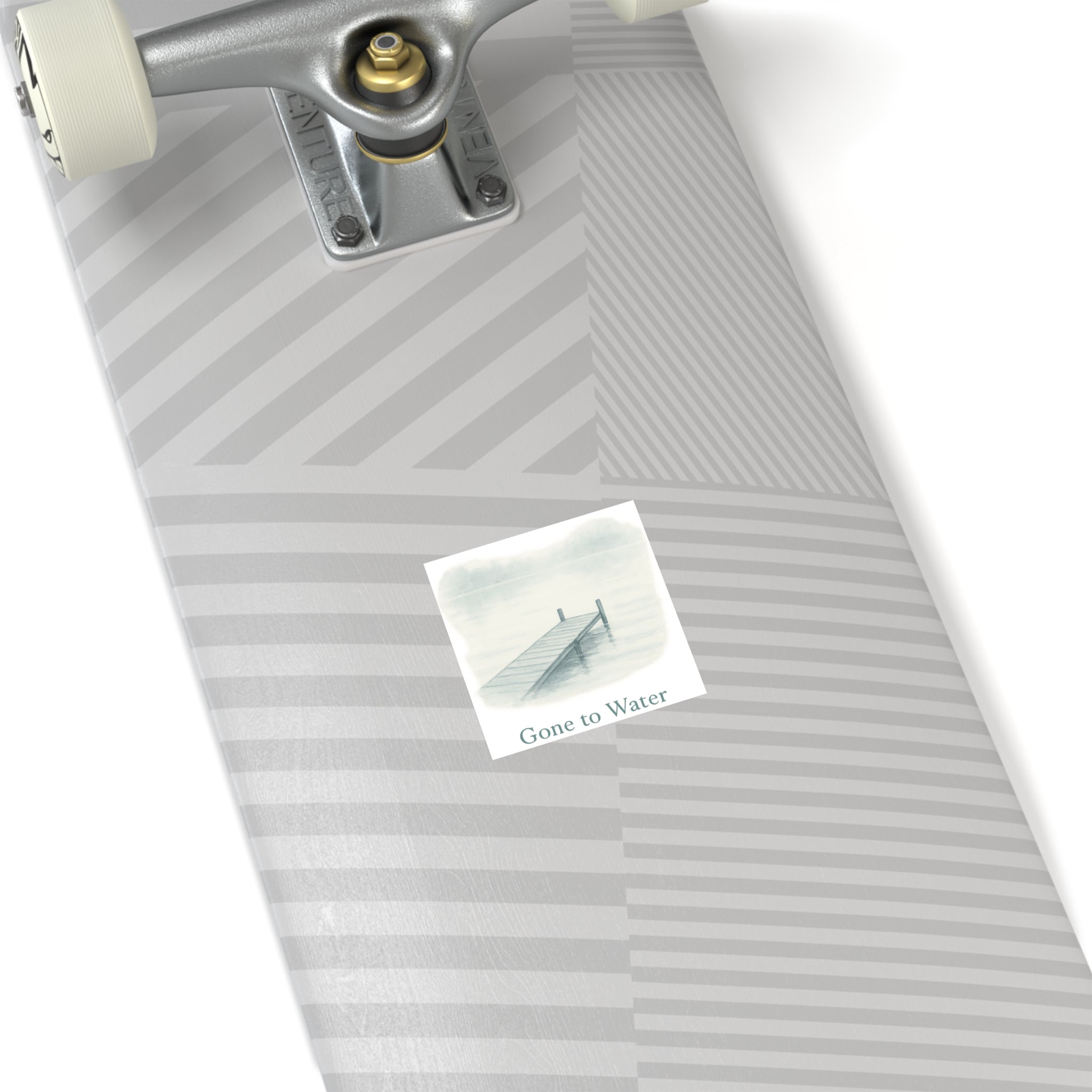 Gone to Water Square Stickers