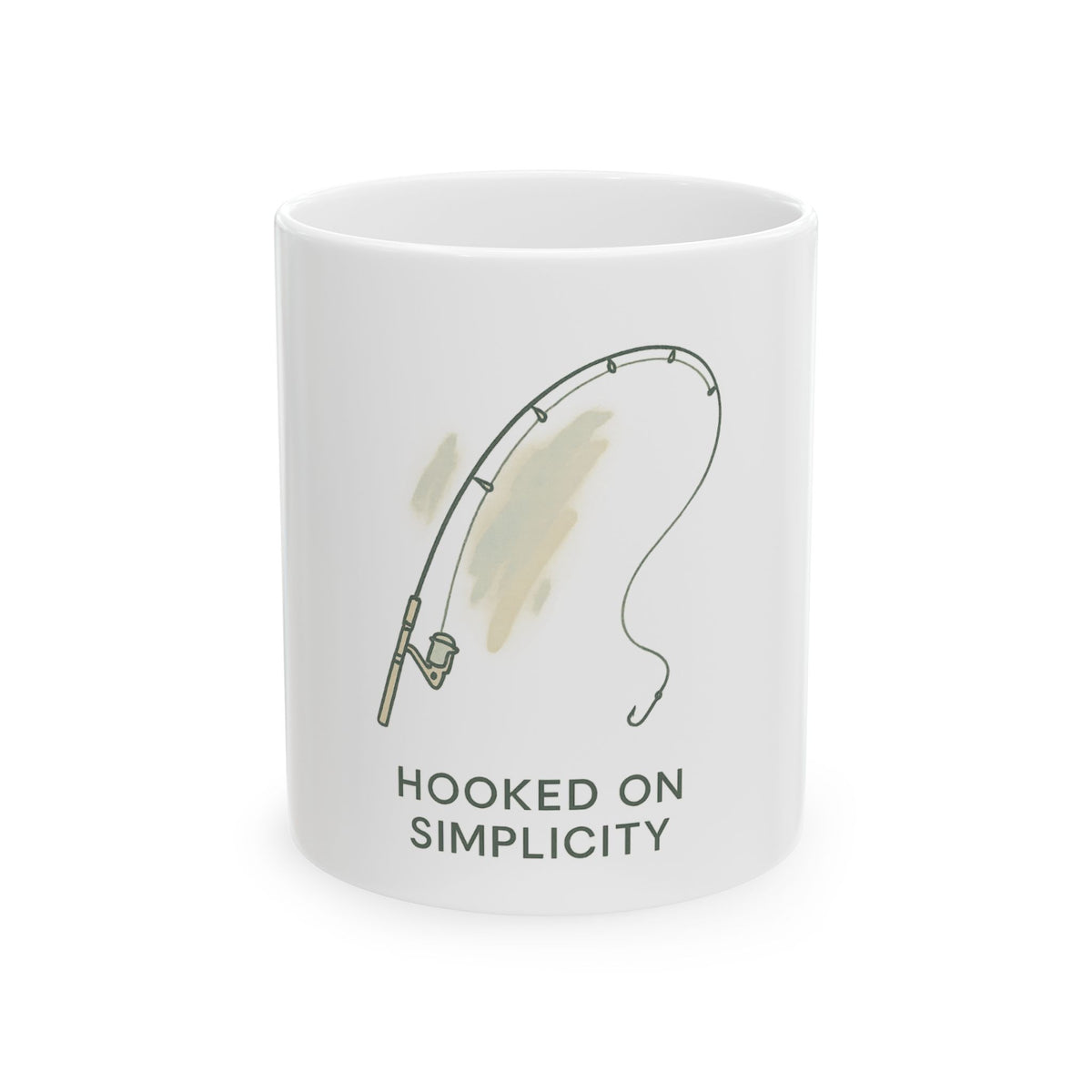 Fishing-Themed Ceramic Mug