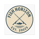 Fish Horizon Square Stickers