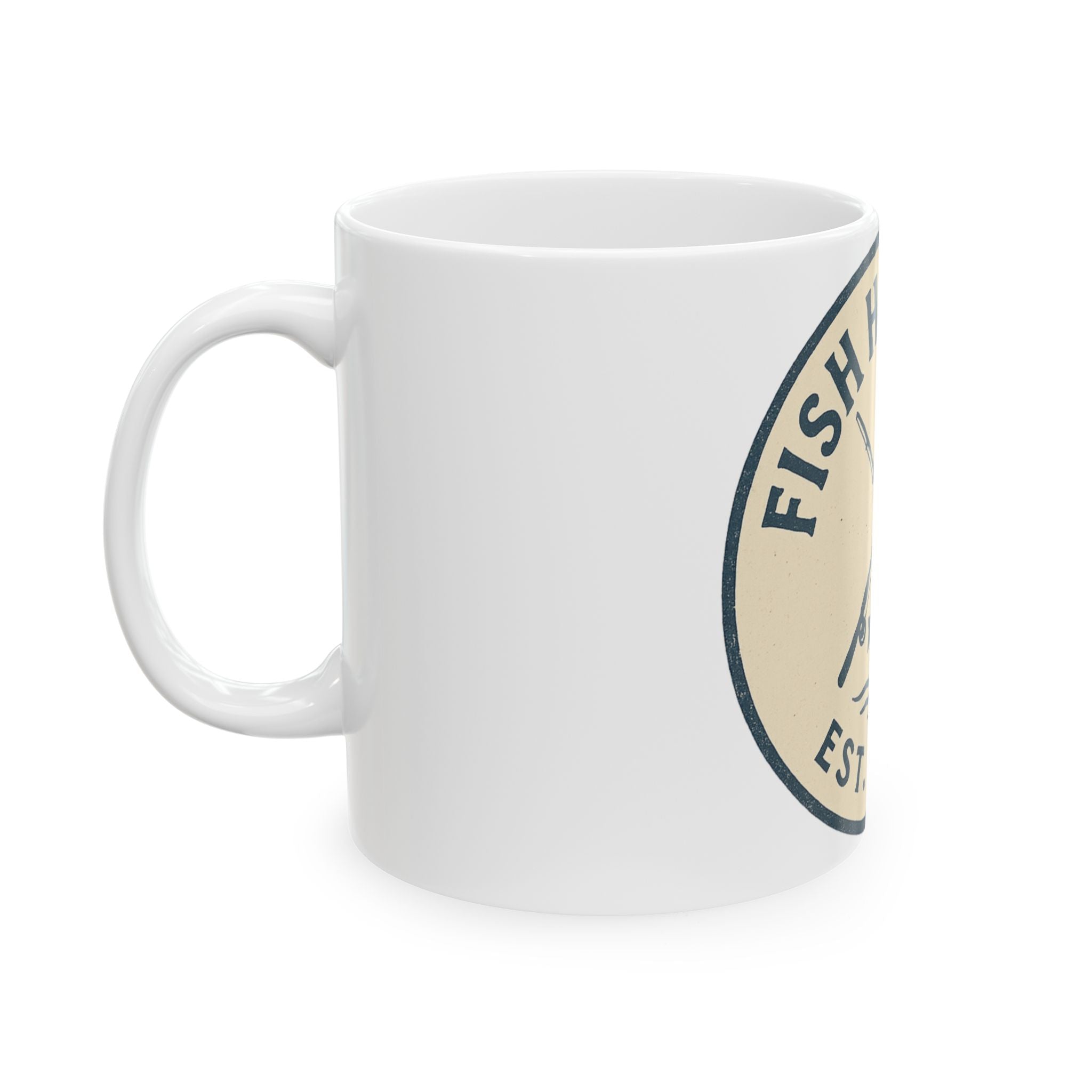 Fishing-Themed Ceramic Mug