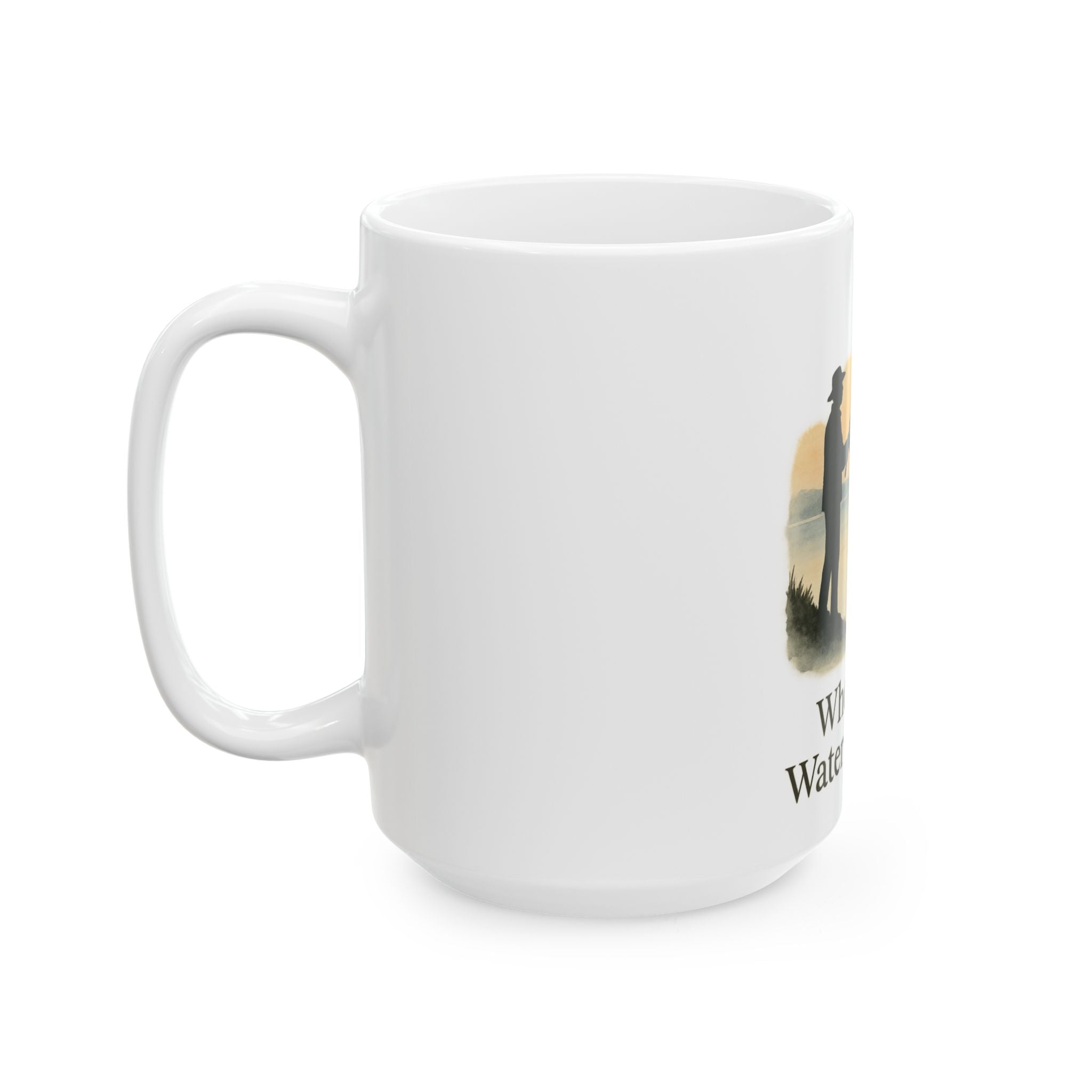 Fishing Vibes Ceramic Mug – "Where the Water Whispers"