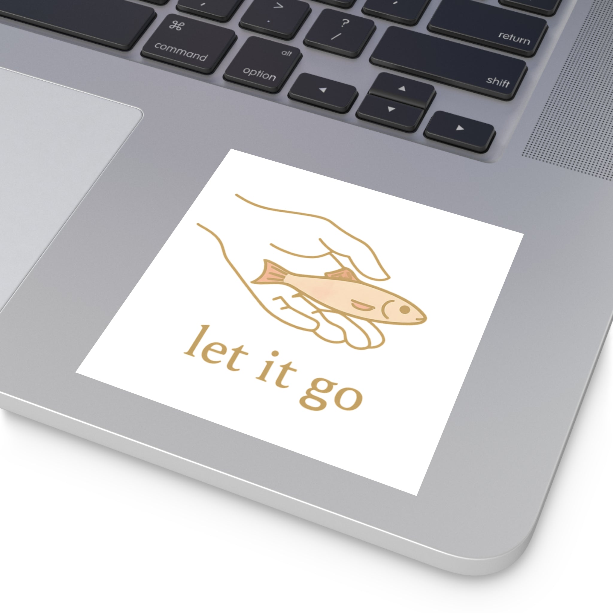 Let It Go Square Stickers