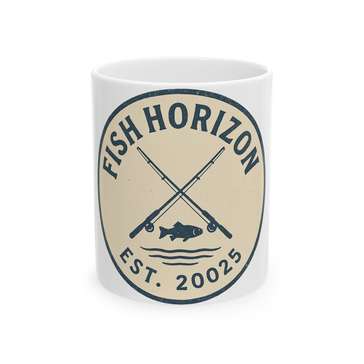 Fishing-Themed Ceramic Mug