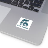 Wild Waters Outdoor Square Stickers