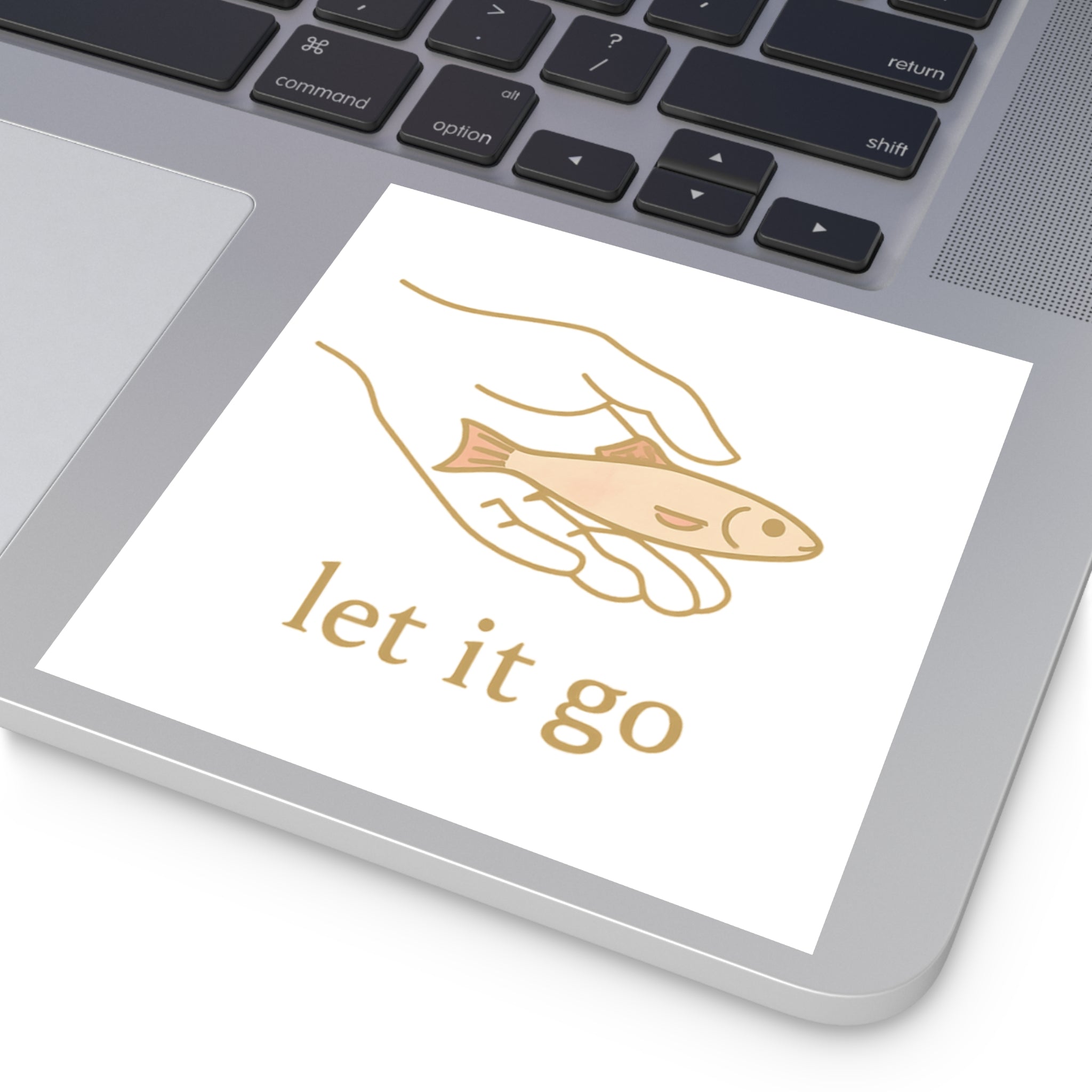 Let It Go Square Stickers